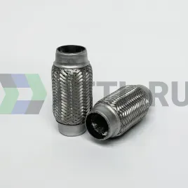 Гофра глушителя трехслойная 48*160