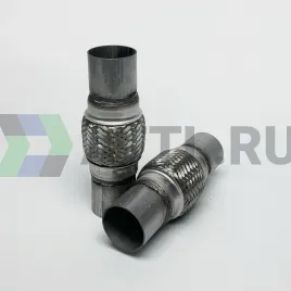 Гофра глушителя трехслойная с патрубком 51*102*203