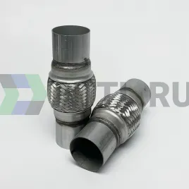 Гофра глушителя трехслойная с патрубком 57*102*203