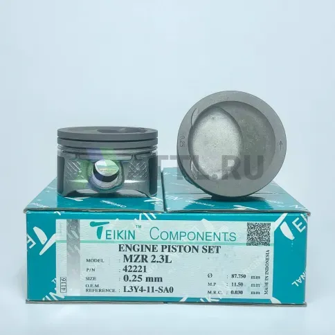 Комплект поршней MZR 2.3L d87,5+0.25 1,5-1,5-2 фото 1