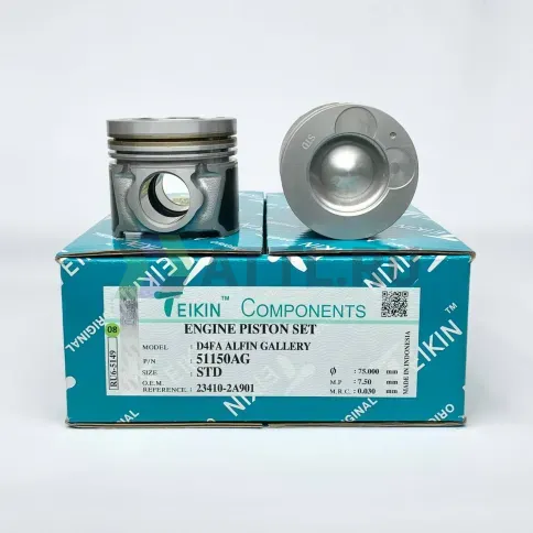 Комплект поршней D4FA усиленный+охлаждение d75 STD 1,75-1,75-3 фото 1