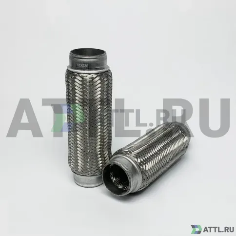 Гофра глушителя трехслойная 51*230 фото 2