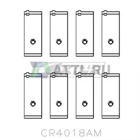 Вкладыши шатунные STD CB-1404A/R024A фото 2