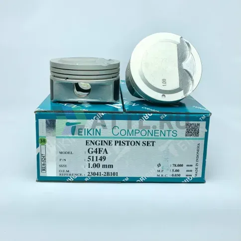 Комплект поршней G4FA d77+1.00 1,2-1,2-2 фото 1