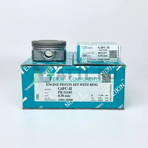 Комплект поршней с кольцами G4FC-II d77+0.50 1,2-1,2-2 фото 1