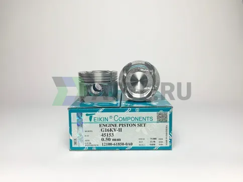 Комплект поршней G16KV-II d75+0.50 1,2-1,2-2,5 фото 1