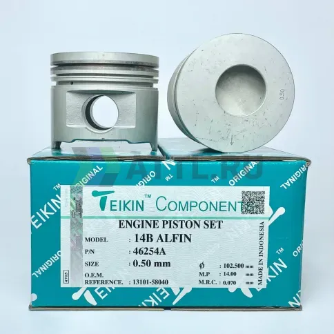 Комплект поршней 14B усиленный d102+0.50 2,5HK-2-4 фото 1