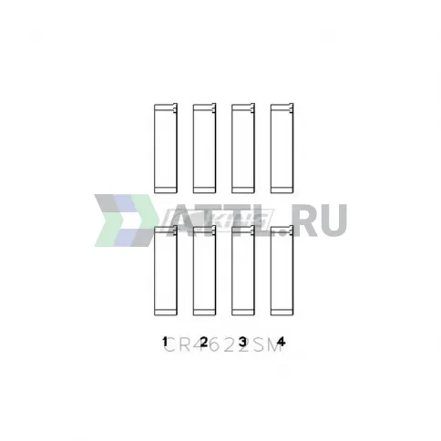Вкладыши шатунные STD FB20,FB25 фото 2