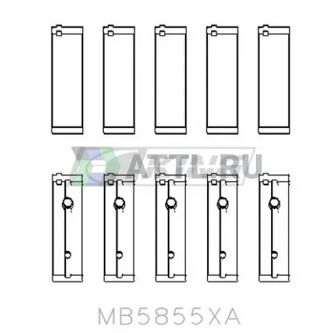 Вкладыши коренные STD D4HA фото 2