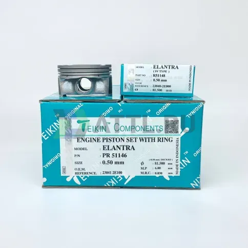 Комплект поршней с кольцами ELANTRA d81+0.50 1-1,2-2 фото 1