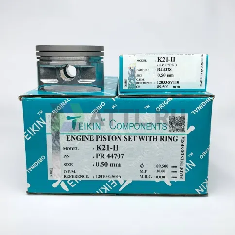Комплект поршней с кольцами K21-II d89+0.50 1,2-1,2-2,5 фото 1