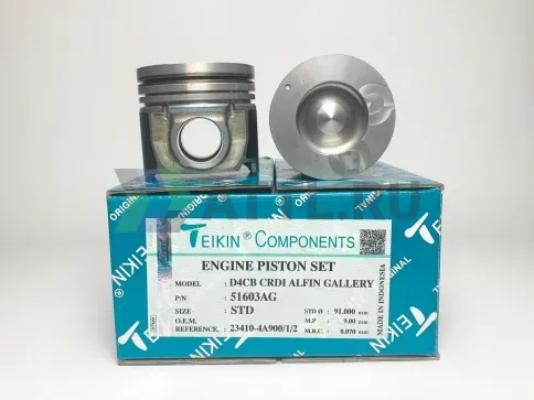 Комплект поршней D4CB CRDI усиленный+охлаждение d91 STD 2,5HK-2-3 фото 3