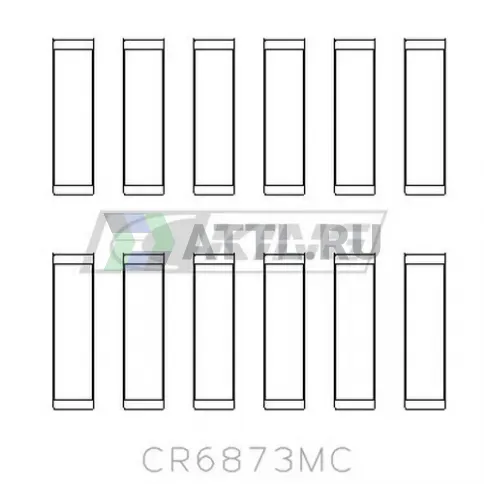 Вкладыши шатунные STD (Race Bearings bimetal, polymer coated) фото 2