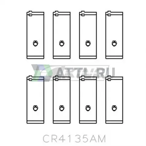 Вкладыши шатунные STD R710H/CB-1441GP фото 2
