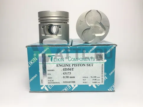 Комплект поршней 4D56T d91,1+0.50 2,5HK-2HK-4 фото 3