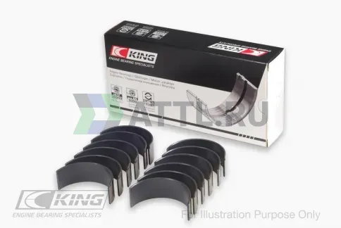 Вкладыши шатунные STD (Race Bearings bimetal, polymer coated) фото 1