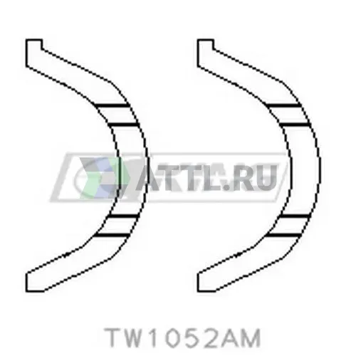 Полукольца коленвала упорные STD фото 2