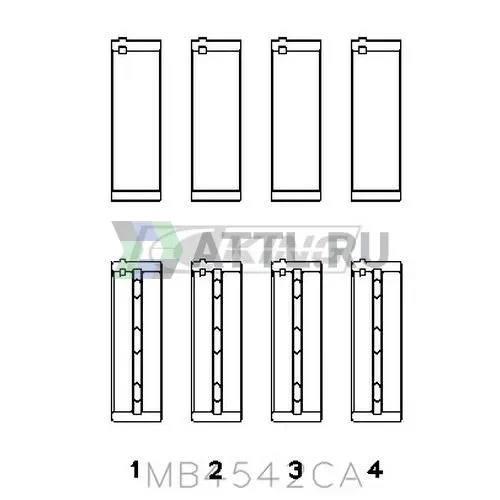 Вкладыши коренные STD фото 2