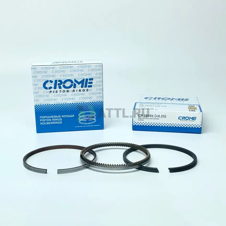 Комплект поршневых колец на 4 цил. +025 2AZ-FE фото 1