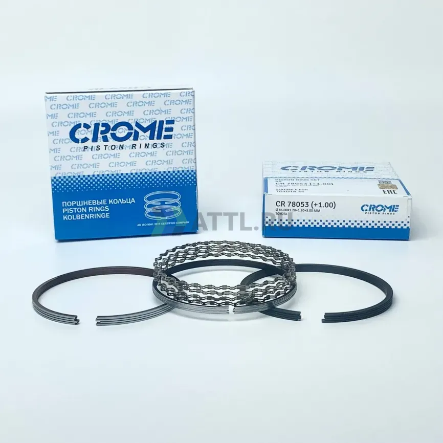 Комплект поршневых колец на 4 цил. +100 3S-FE фото 1