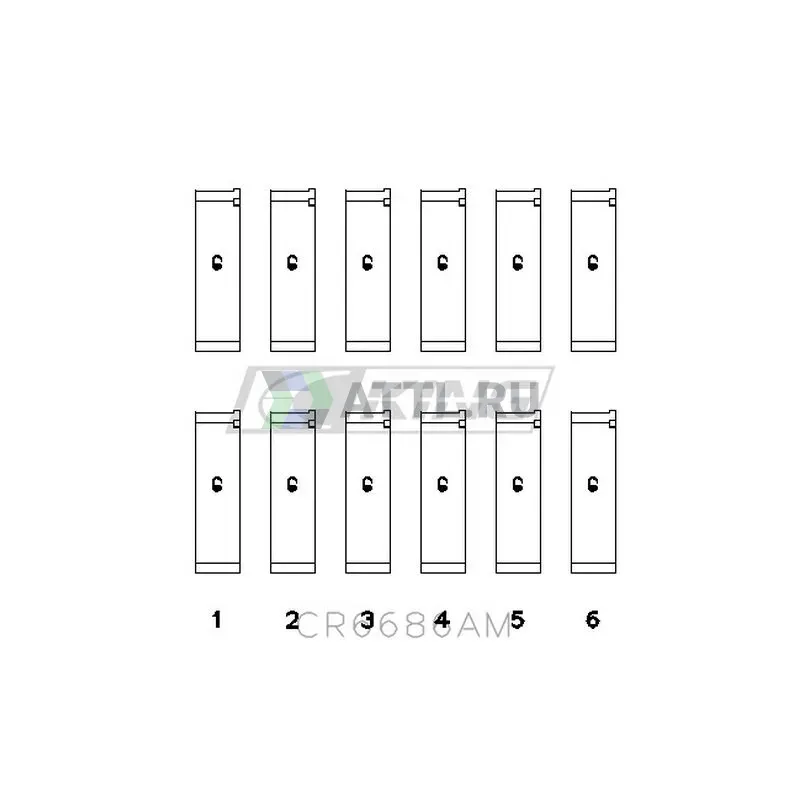 Вкладыши шатунные STD фото 2