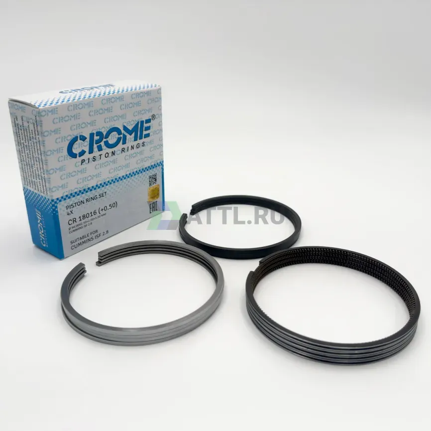 Комплект поршневых колец на 4 цил. +050 ISF2.8 фото 1