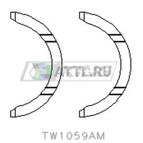 Полукольца коленвала упорные STD фото 2