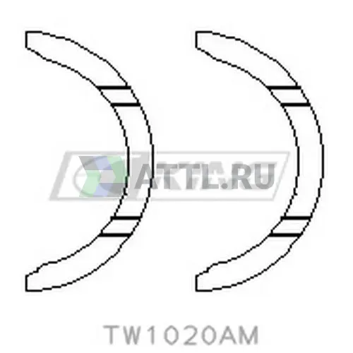 Полукольца коленвала упорные STD фото 2