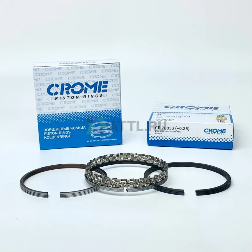 Комплект поршневых колец на 4 цил. +025 3S-FE фото 1