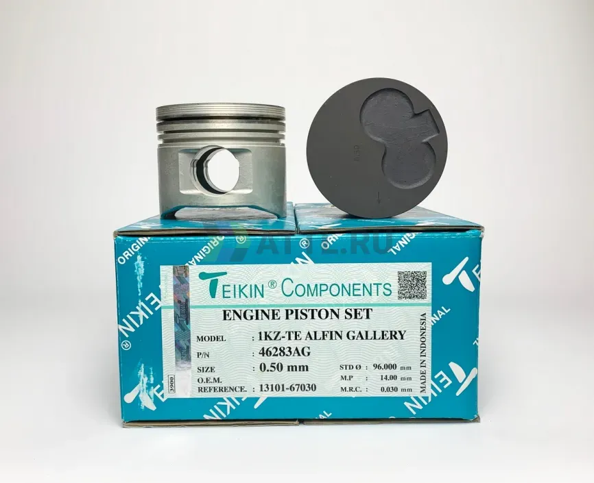 Комплект поршней 1KZ-TE, 1KZ усиленный+охлаждение d96+0.50 2HK-2-3 фото 1