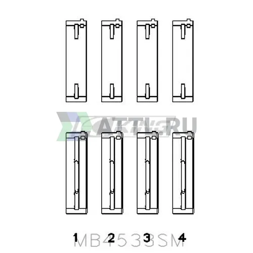 Вкладыши коренные STD фото 2