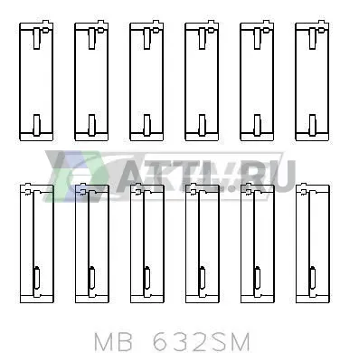 Вкладыши коренные STD 2.5TDI AXE/AXD фото 2