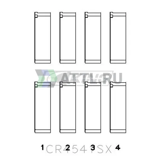 Вкладыши шатунные STD фото 2