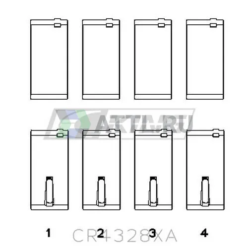 Вкладыши шатунные STD фото 2