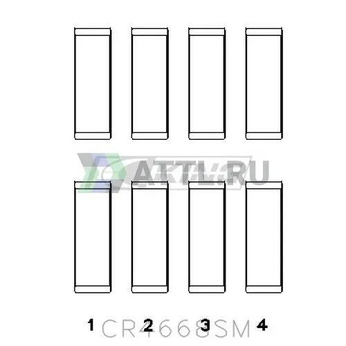 Вкладыши шатунные STD без замков фото 2