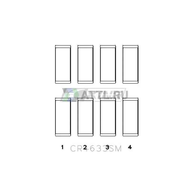 Вкладыши шатунные STD EP6C фото 2