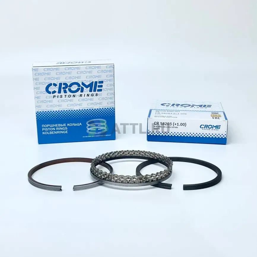 Комплект поршневых колец на 4 цил. +100 QR25DE фото 1