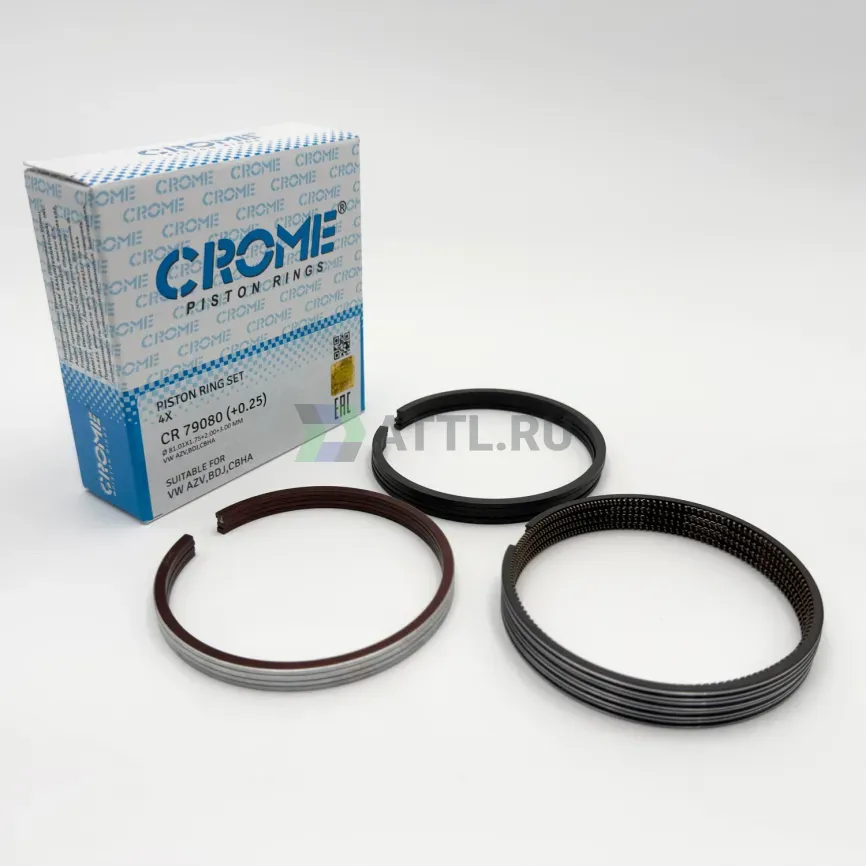 Комплект поршневых колец на 4 цил. +025 2.0L TDI фото 1