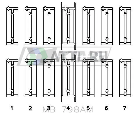 Вкладыши коренные STD фото 2