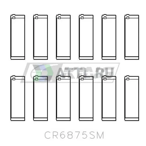 Вкладыши шатунные STD фото 2