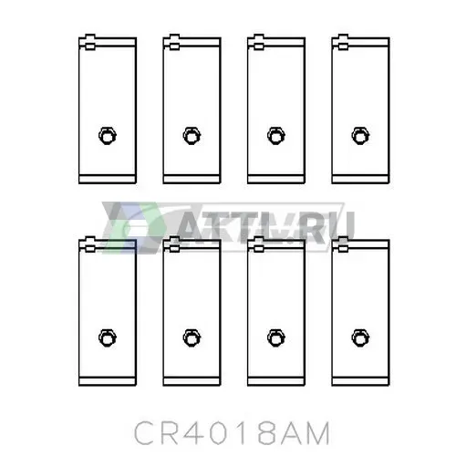 Вкладыши шатунные STD CB-1404A/R024A фото 2