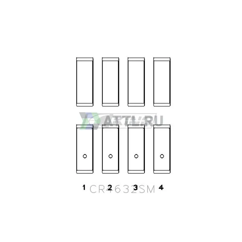 Вкладыши шатунные STD фото 2