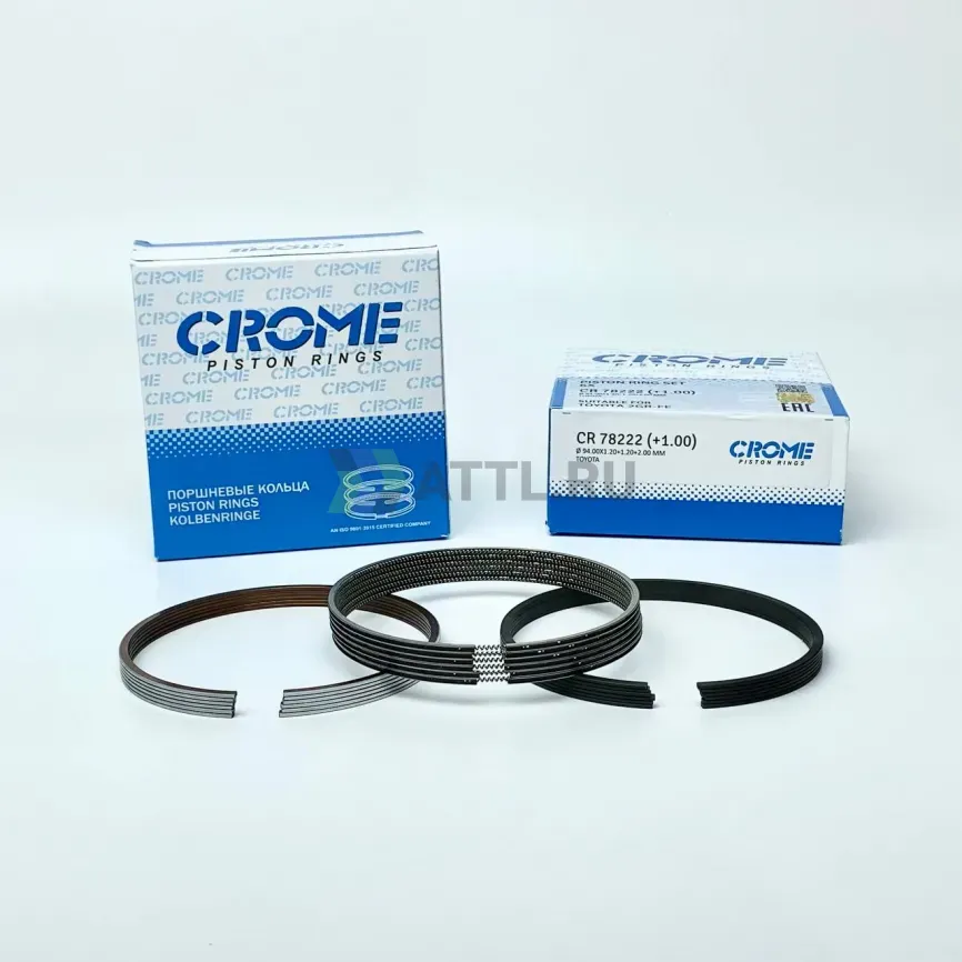 Комплект поршневых колец на 6 цил. +100 2GR фото 1