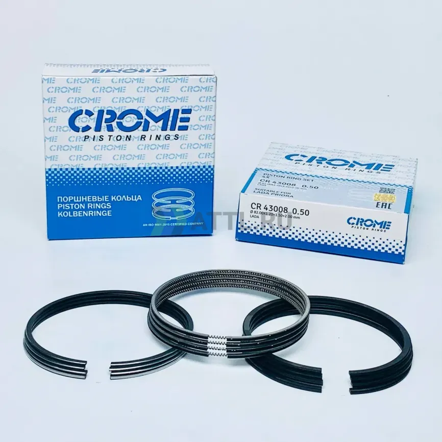 Комплект поршневых колец на 4 цил. +050 Ø82.5 фото 1