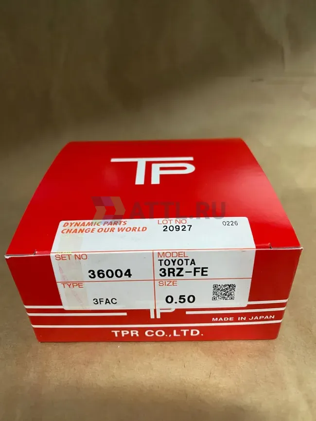 Поршневые кольца 3RZ-FE фото 1