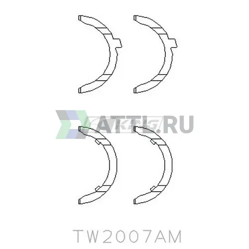 Полукольца коленвала упорные STD фото 2