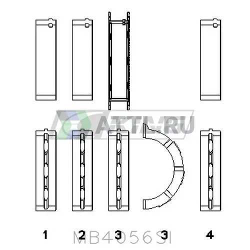 Вкладыши коренные STD фото 2