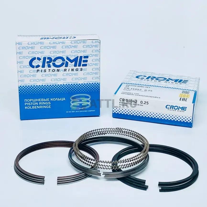 Комплект поршневых колец на 4 цил. +025 G4KD/4B10 фото 1