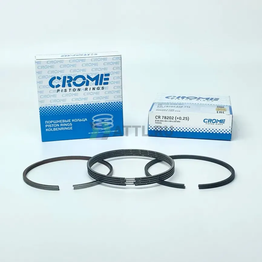 Комплект поршневых колец на 4 цил. +025 2AZ-FE-II фото 1