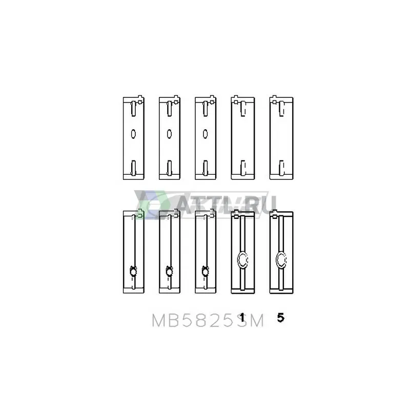 Вкладыши коренные 1VD-FTV STD фото 2